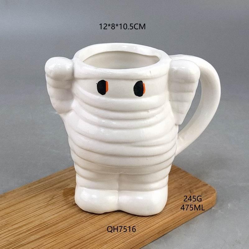 ZA-Zola Halloween Mummy Ghost Ceramic Mug - ZA-Zola