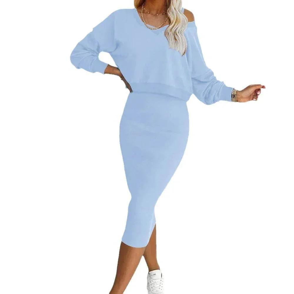 2-Piece Vest Skirt & Hoodie Set – Elegant Style - ZA-Zola