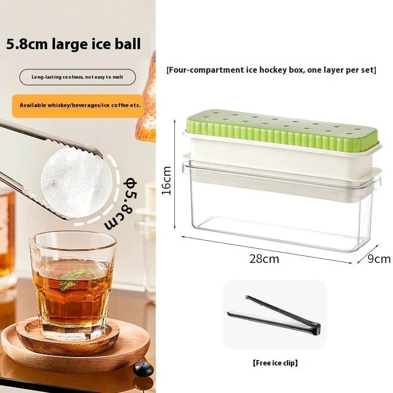 Round Ice Cube Press Tray - Quick Release Molds - ZA-Zola