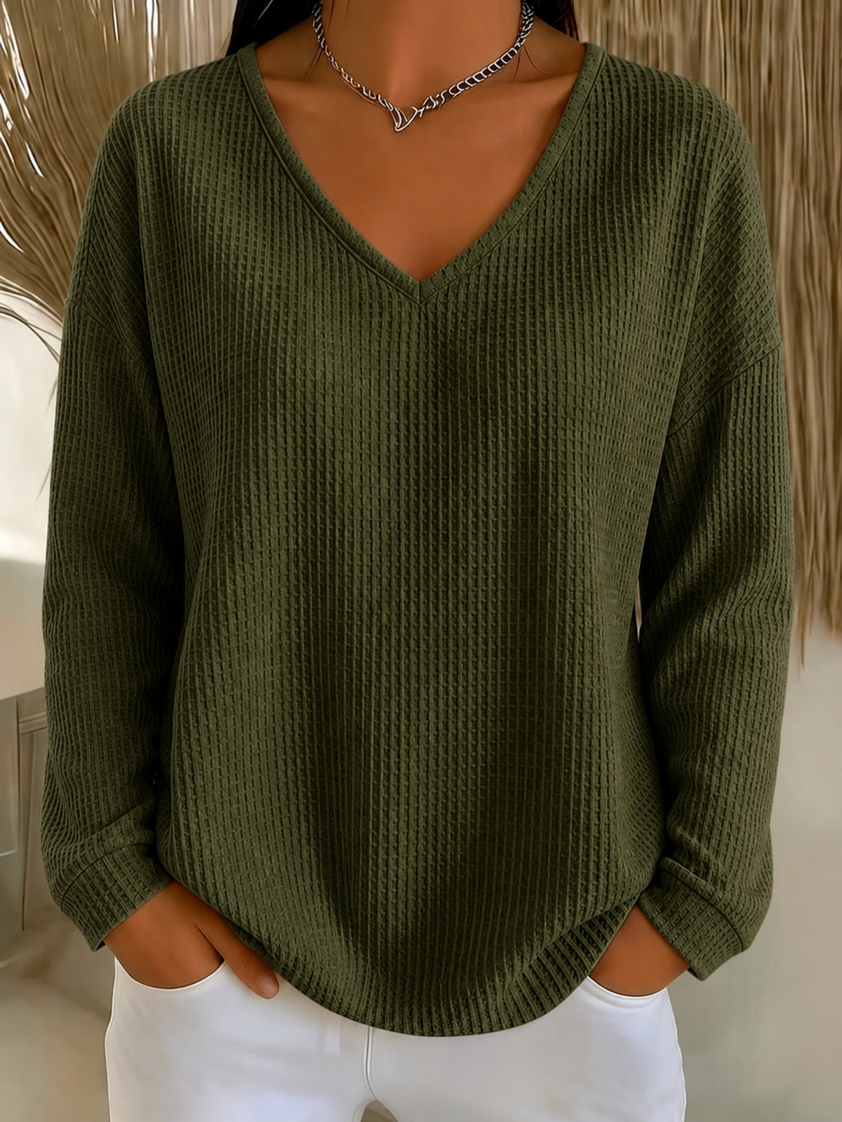 Printed Blouse for Women | Blue Casual Leisure Top