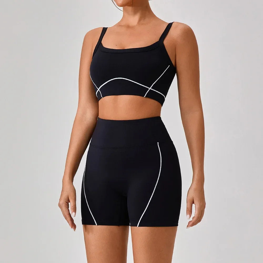 Women Yoga Fitness Set Spaghetti Strap Activewear - ZA-Zola