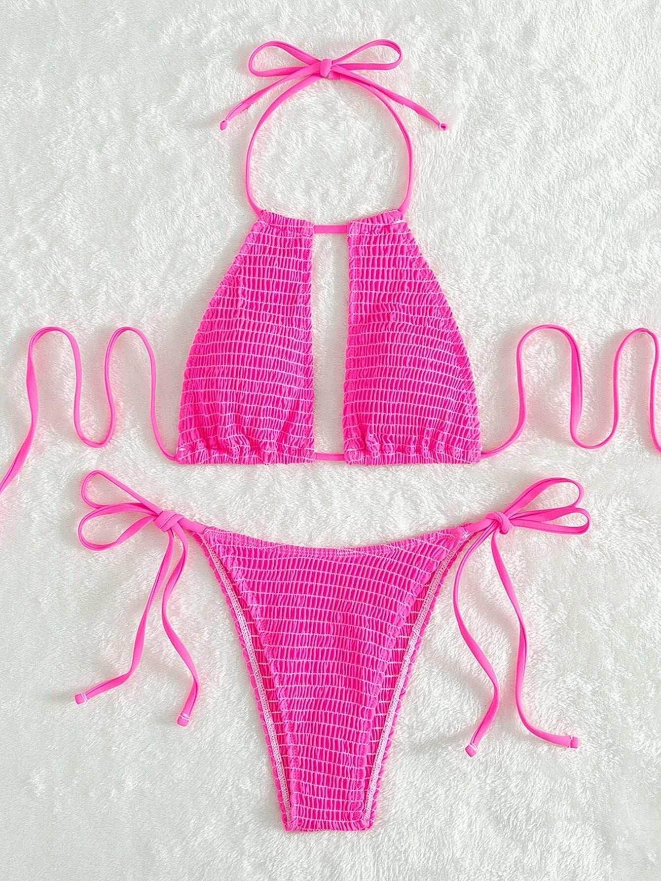 Women’s Two-Piece Split Bikini Set - ZA-Zola