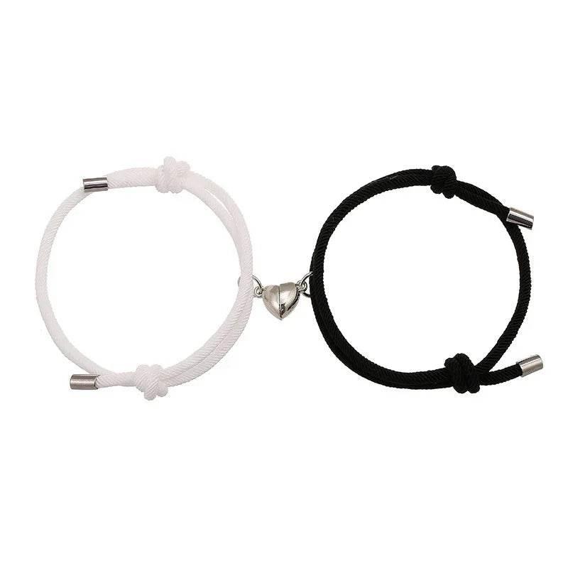 Magnetic Nylon Love Bracelet Pair – Adjustable Fit - ZA-Zola