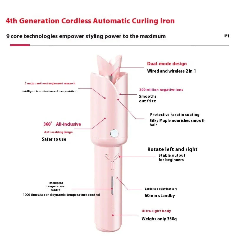 Wireless Hair Curler – Portable Lazy Curling Tool - ZA-Zola