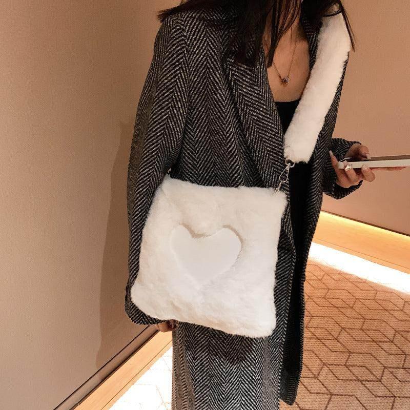Winter Plush Tote Shoulder Bag | Women's Cozy Handbag - ZA-Zola