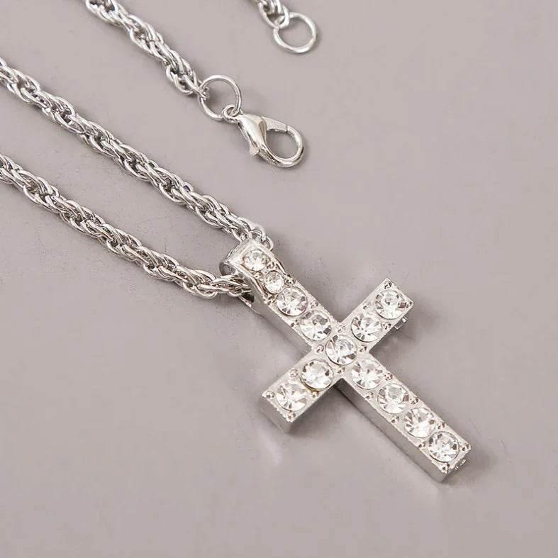 Punk Hip Hop Cross Pendant Necklace Unisex - ZA-Zola