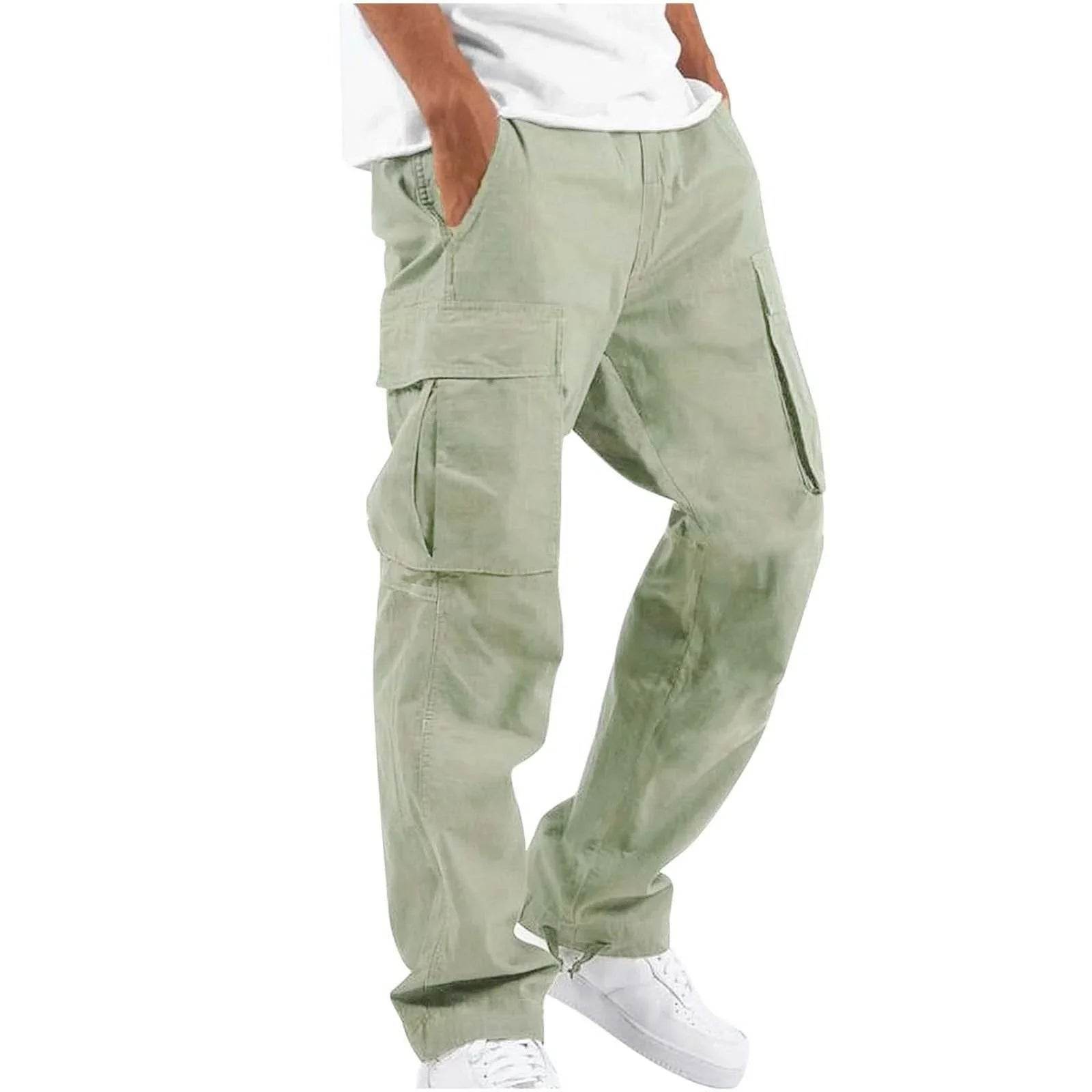 Men's Workwear Drawstring Multi-Pocket Pants - ZA-Zola
