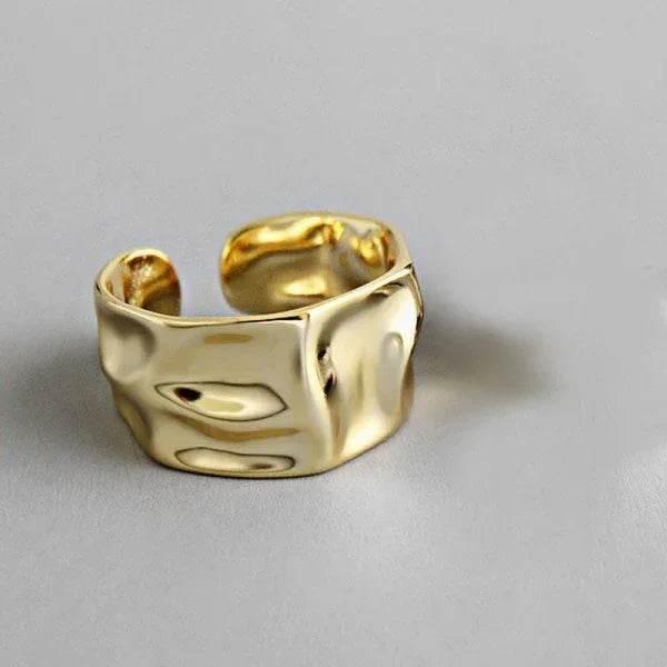Irregular Convex Wide Face Fashion Ring - ZA-Zola