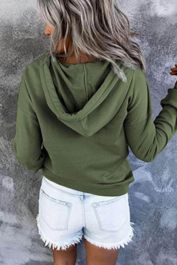 Buy Women's Button Hoodie – Stylish & Cozy! - ZA-Zola