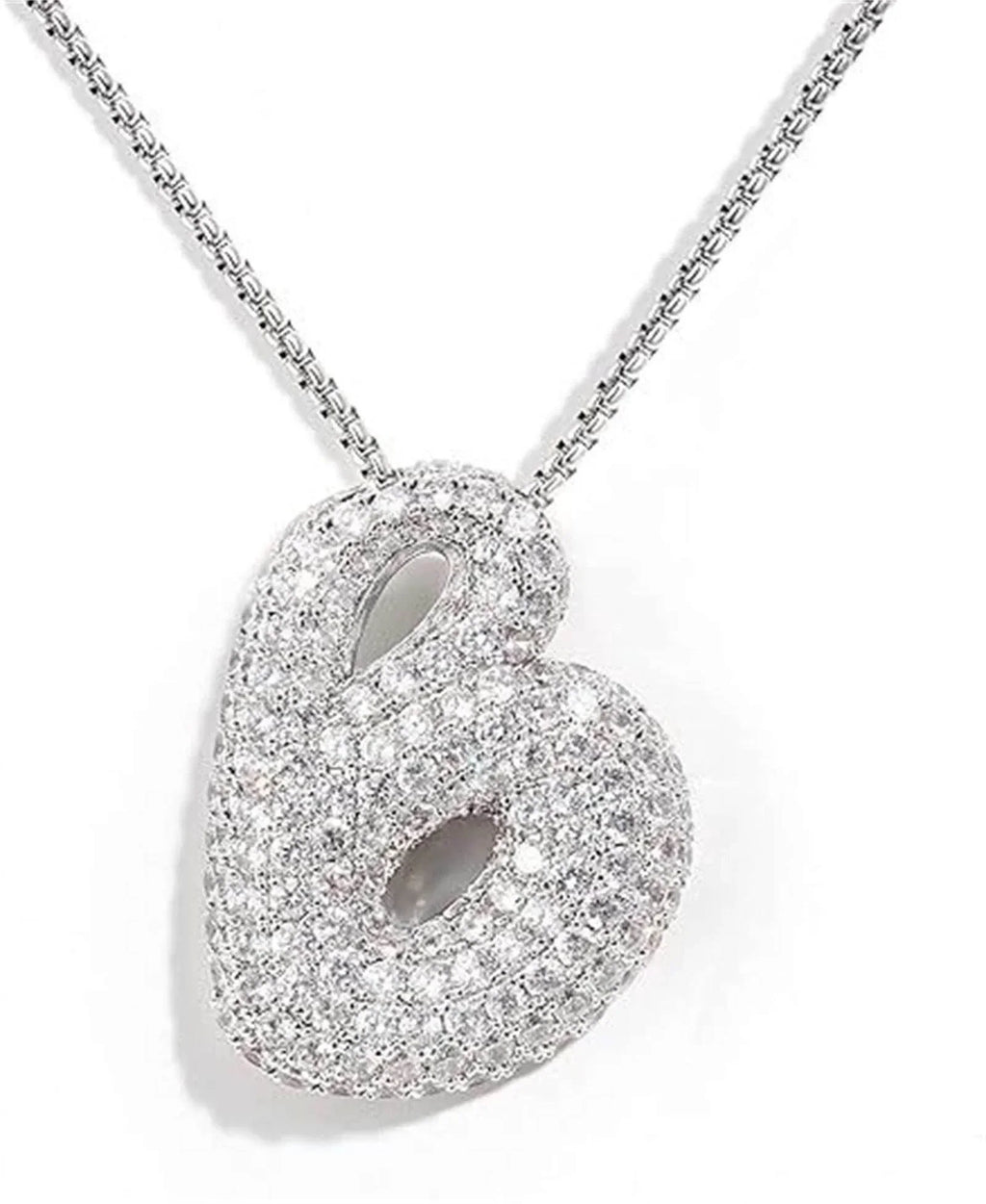 Zircon Balloon Letter Pendant Necklace for Women - ZA-Zola