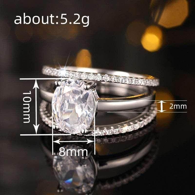 Shop Elegant Zircon 3-Ring Set for Women - Buy Now! - ZA-Zola