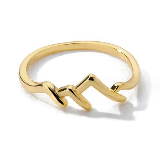Mountain Shaped Copper Ring for Women - ZA-Zola