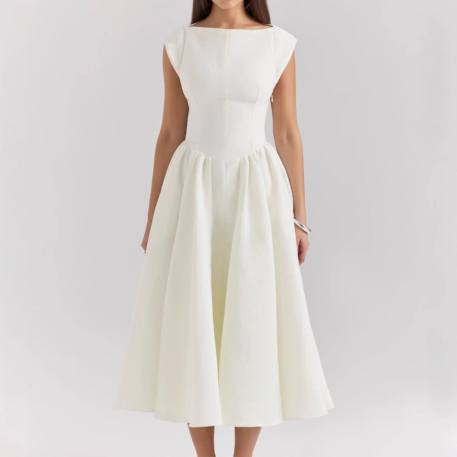 White dress on a plain background