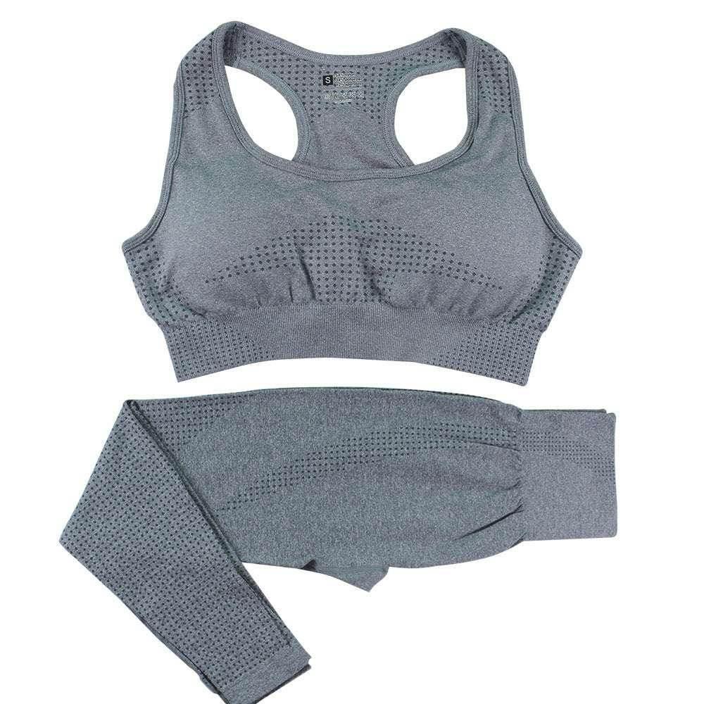 Seamless 2PCS Yoga Set - High Waist & Crop Top - ZA-Zola