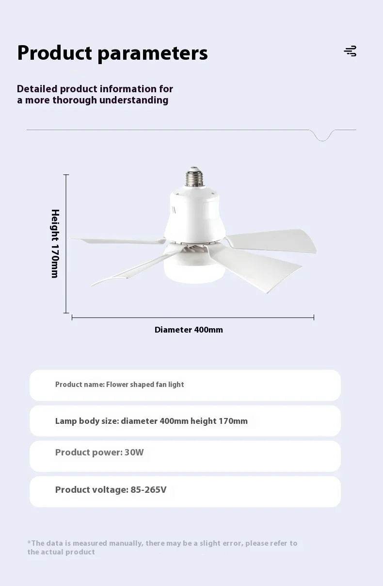 Ceiling Fan Bulb Light with Remote Control – 30W - ZA-Zola
