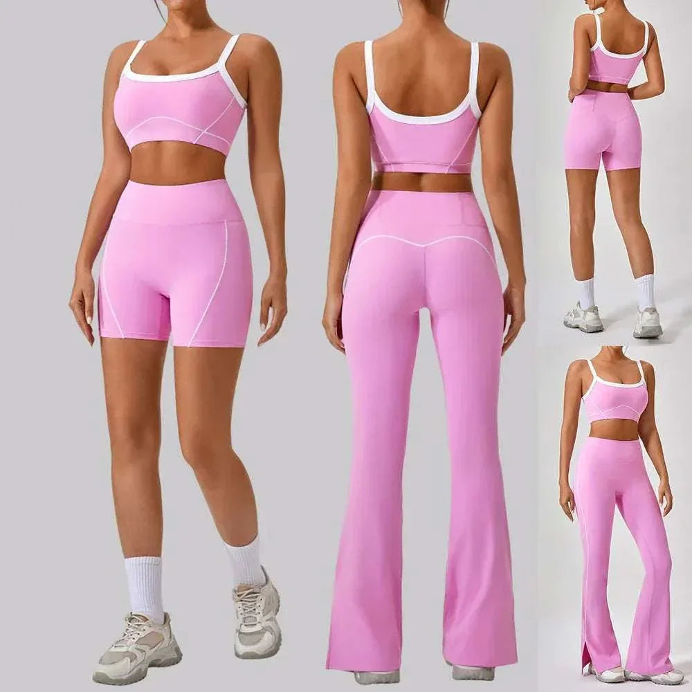 Women Yoga Fitness Set Spaghetti Strap Activewear - ZA-Zola