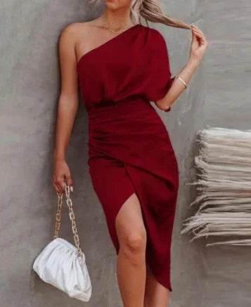 Irregular Splice Evening Dress for Women - ZA-Zola