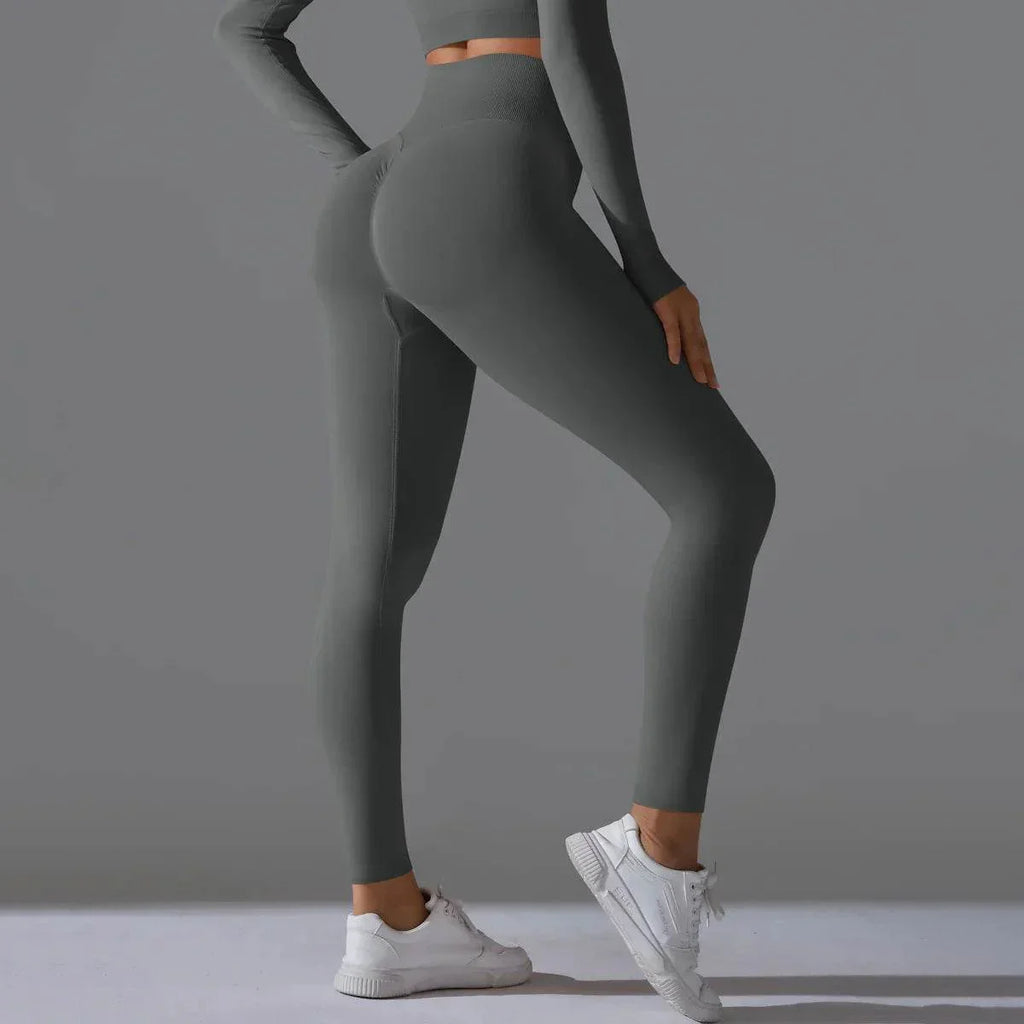 Seamless High Waist Nude Feel Yoga Pants – Slim Fit & Comfortable - ZA-Zola