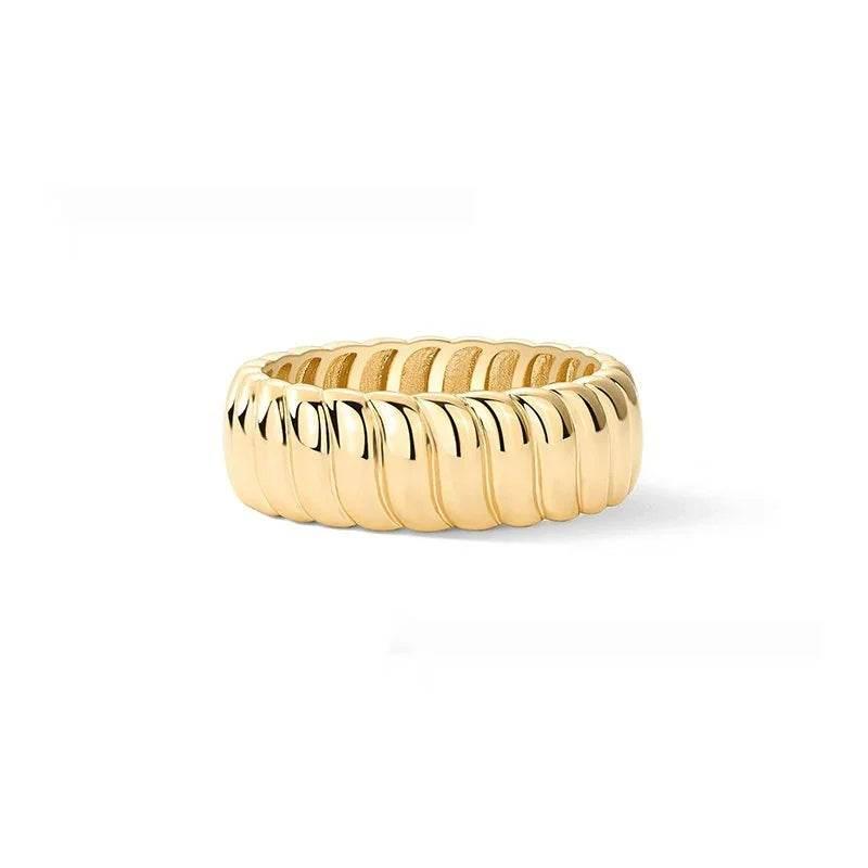 Personalized Abstract Titanium Steel Ring - ZA-Zola