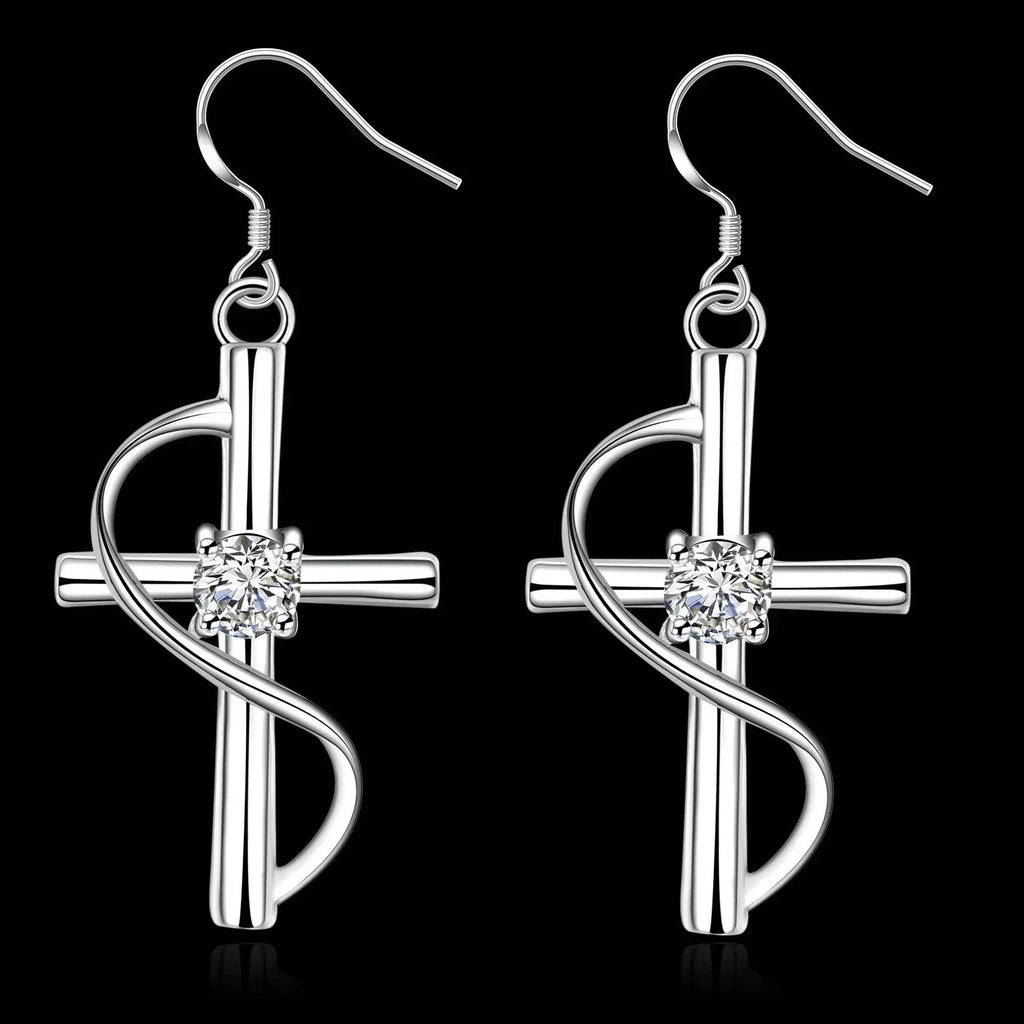 Elongated Cross Earrings – Trendy Women's Jewelry - ZA-Zola