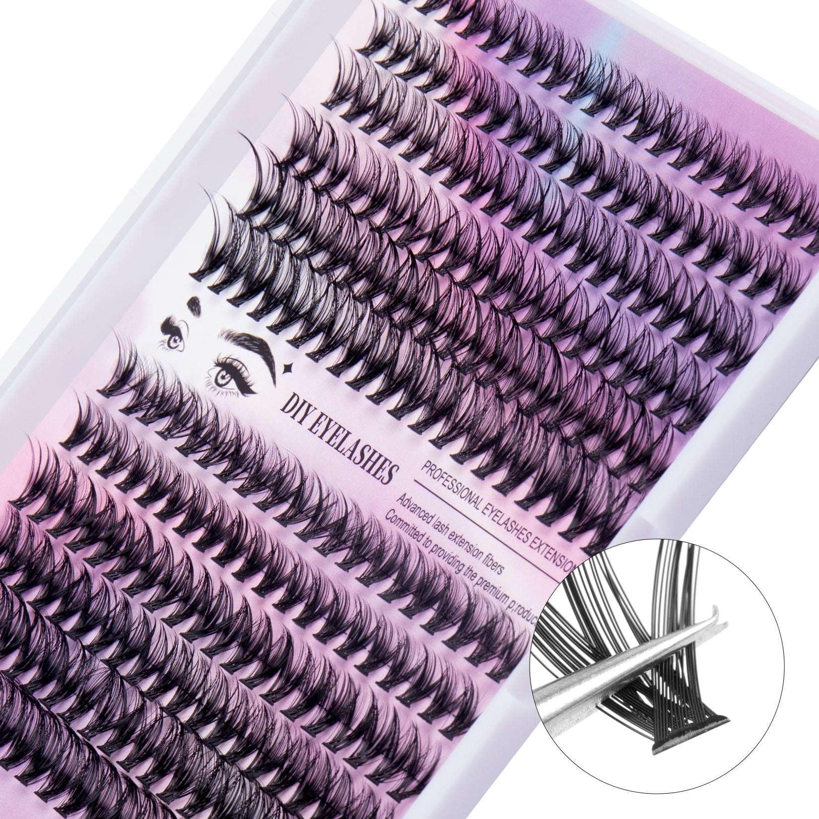 30D & 40D Cluster Lashes – 12 Rows, 240 Segmented Lashes - ZA-Zola