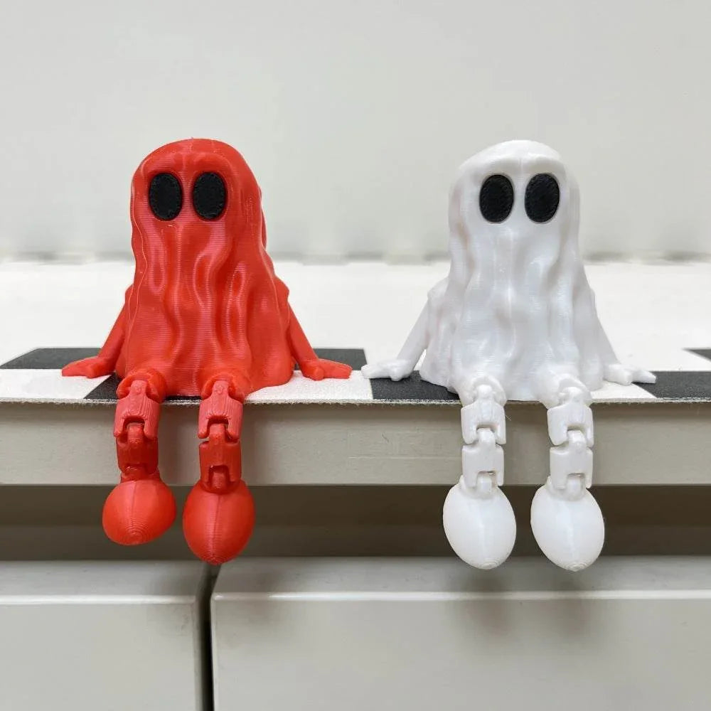 ZA-Zola 3D Printed Halloween Ghost with Movable Joints - ZA-Zola