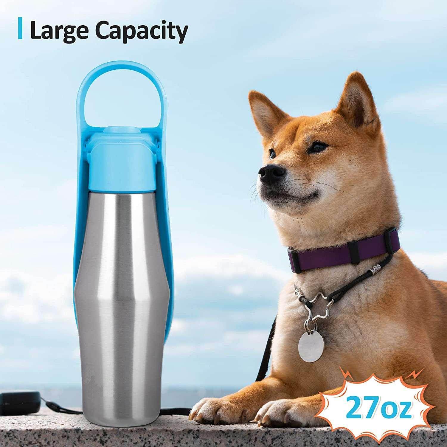 Leaf Design Portable Dog Water Bottle 750ml - ZA-Zola