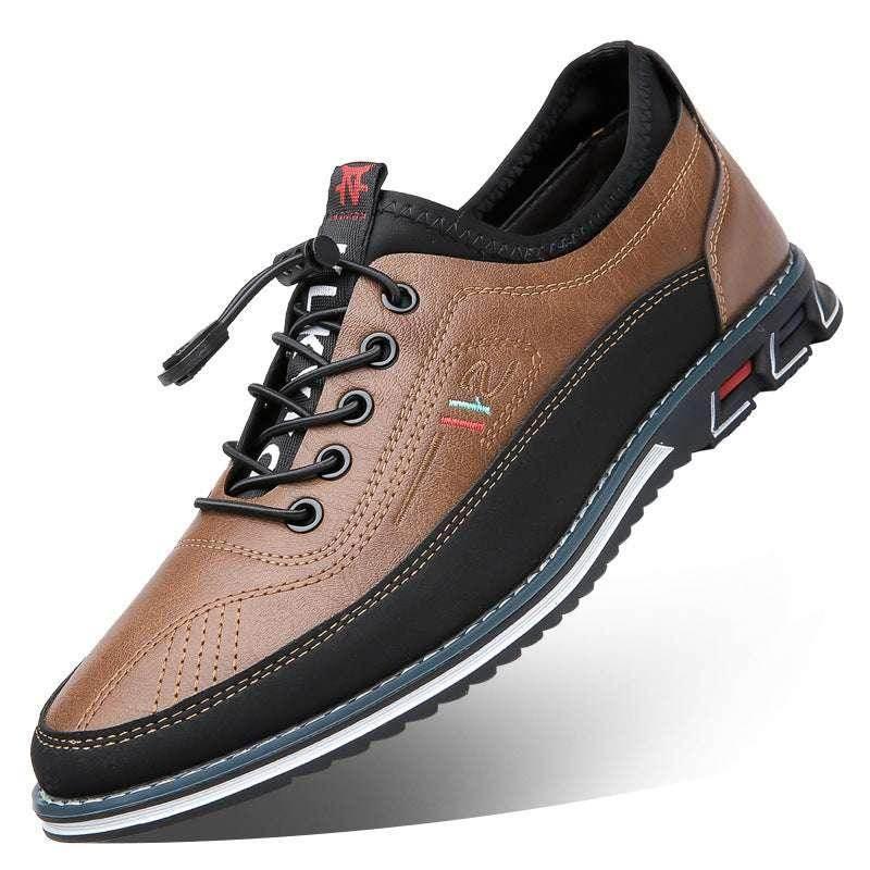 Men’s Waterproof Leather Shoes – Grip & Comfort - ZA-Zola