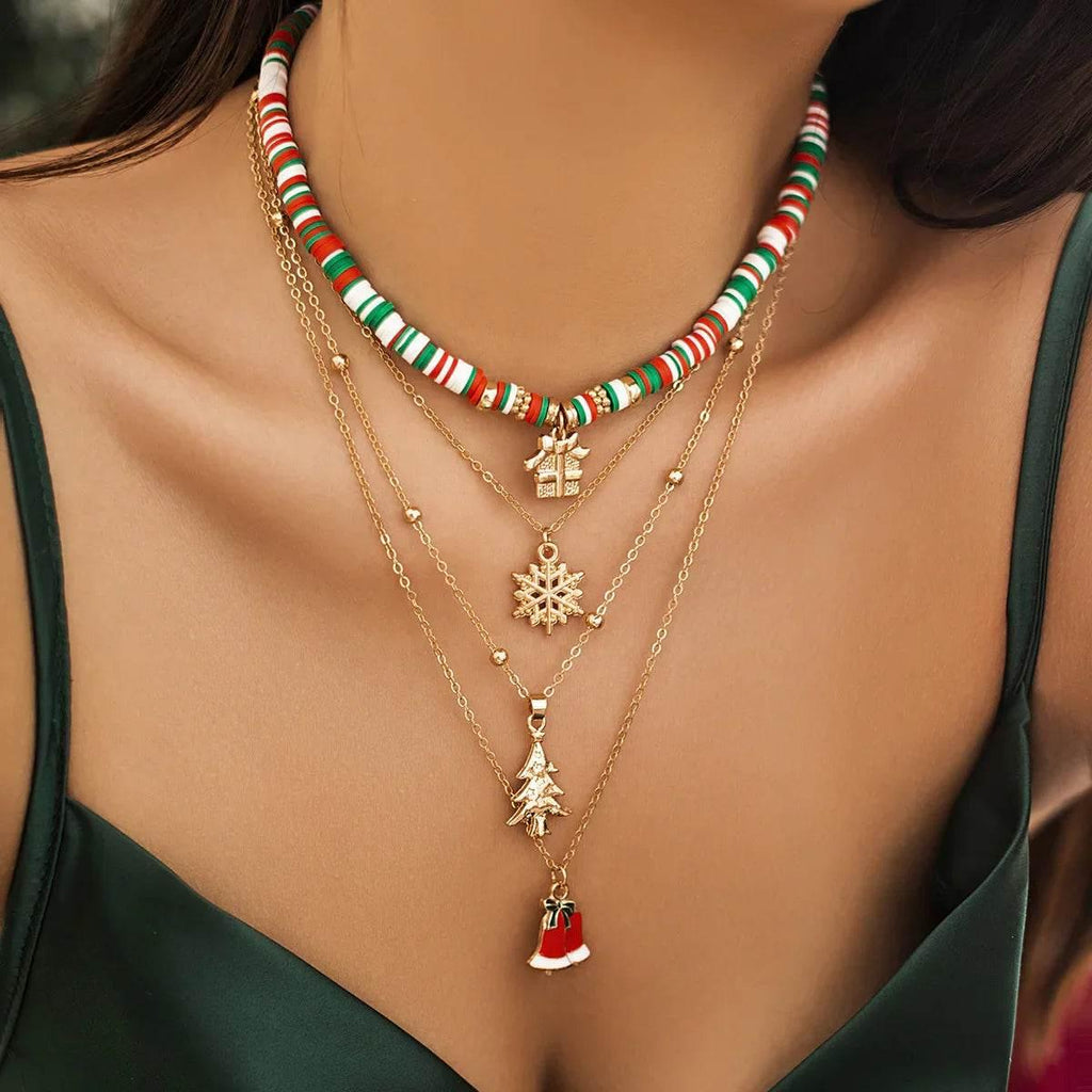 Shop Christmas Snowman Necklace – Festive Crystal Charm - ZA-Zola