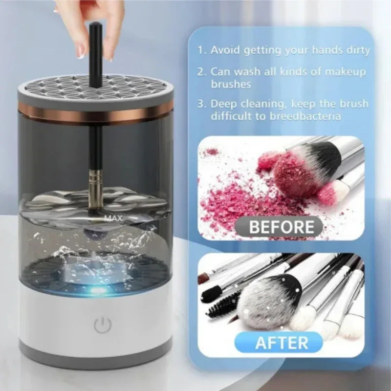 Electric Makeup Brush Cleaner – USB Automatic Rotating Wash - ZA-Zola
