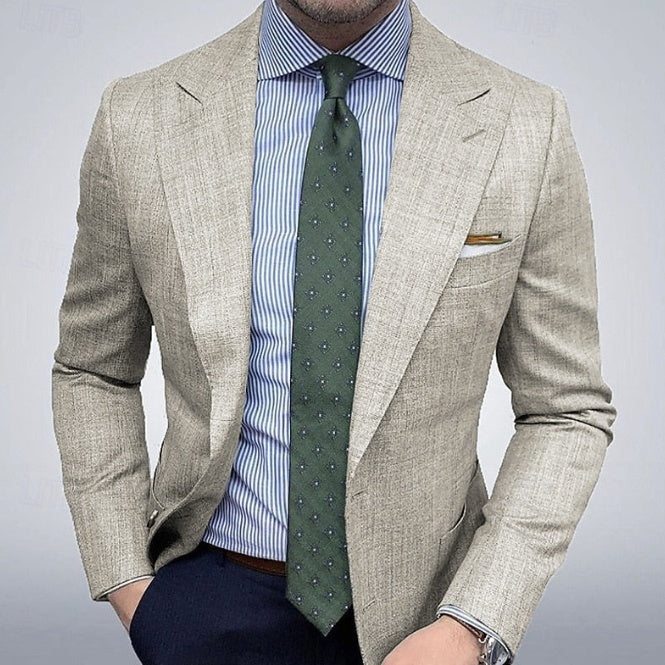 Men's Spring Double Button Suit Jacket | Leisure Blazer