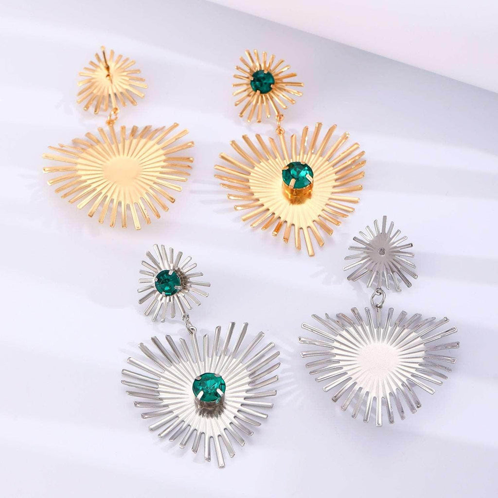 Bohemian Sunflower Heart Earrings - Shop Now! - ZA-Zola