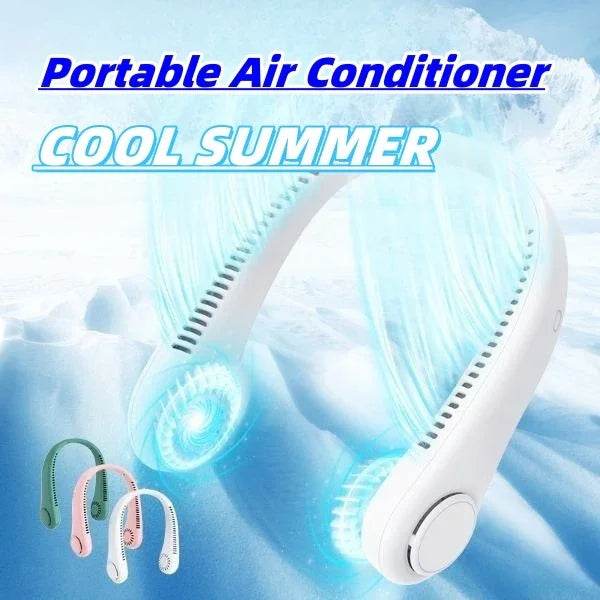 Bladeless Rechargeable Neck Fan – Hands-Free Cool - ZA-Zola