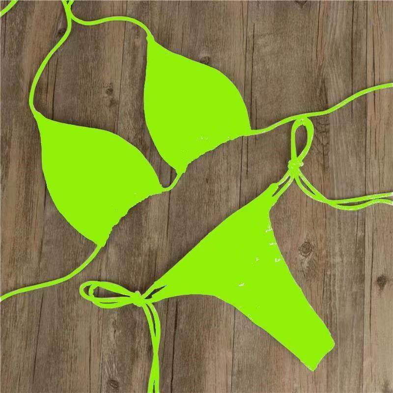 Halter Neck Tie Bikini | Flirty & Comfortable Fit - ZA-Zola