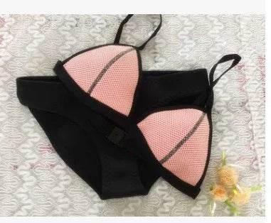 Neoprene Backless Bikini – Quick-Dry Swimwear - ZA-Zola