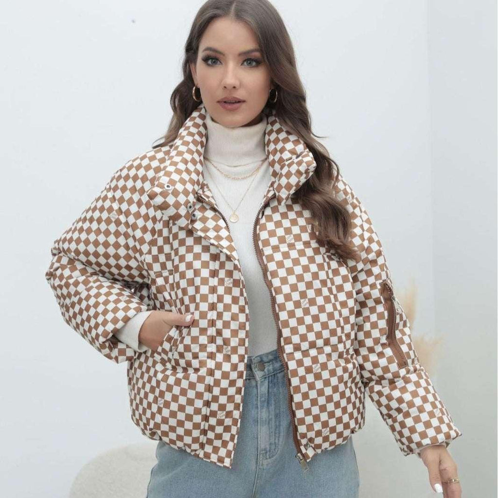 Women’s Warm Cotton Jacket – Cozy Street Style Puffer - ZA-Zola