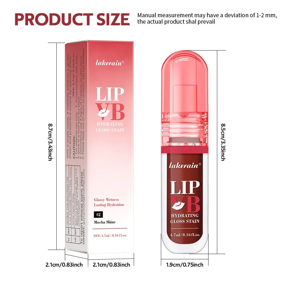 Lakerain Vitamin B Lip Gloss – Hydrating Moisturizing Lip Lacquer - ZA-Zola