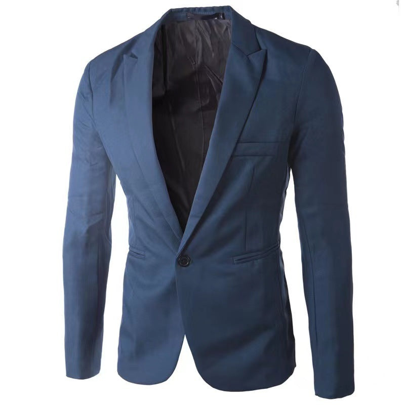 Blue blazer on a white background