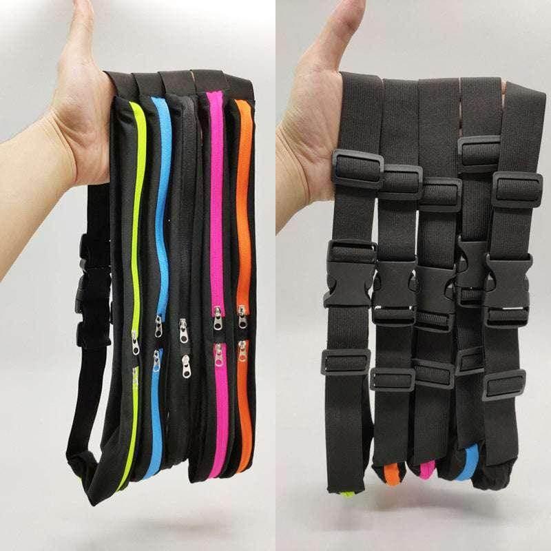 Slim Sports Waist Bag with Double Pocket – Running Belt Phone Pack for Outdoor Fitness - ZA-Zola