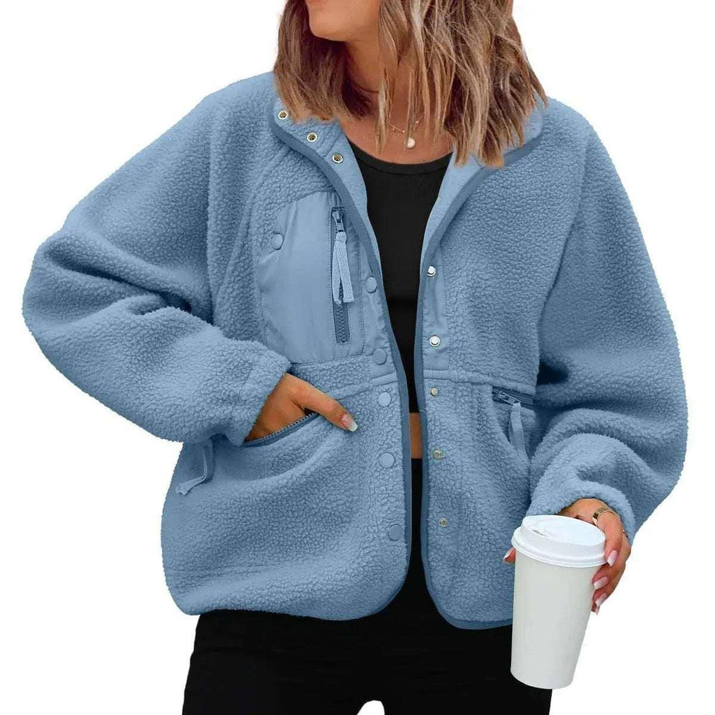 Women Polar Fleece Jacket | Casual Sports Layer - ZA-Zola