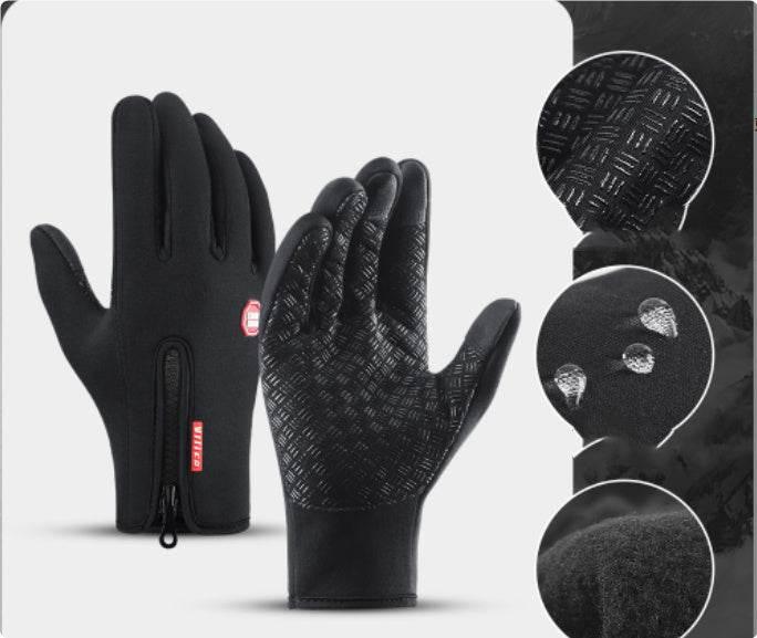 Winter Gloves Touch Screen Waterproof Motorcycle Fleece Gloves - ZA-Zola