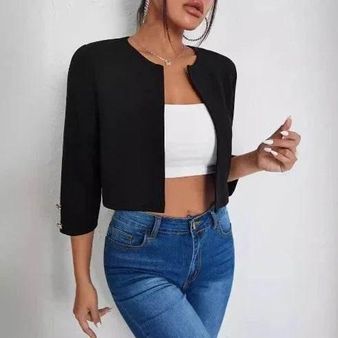 Shop Solid Color Slit Bomber Jacket for Women | Trendy UK Fashion - ZA-Zola