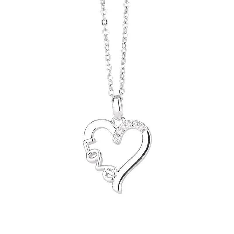 LOVE Titanium Steel Necklace – Stylish Gift for Her - ZA-Zola