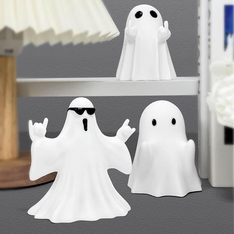 ZA-Zola Halloween Middle Finger Ghost Ornament - ZA-Zola