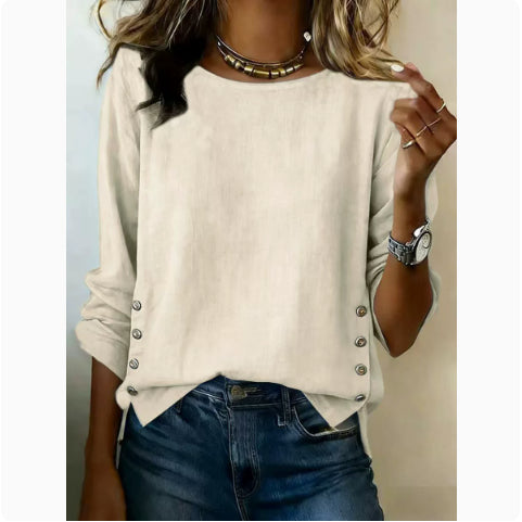 Women's Casual Solid Color T-Shirt | Short Sleeve