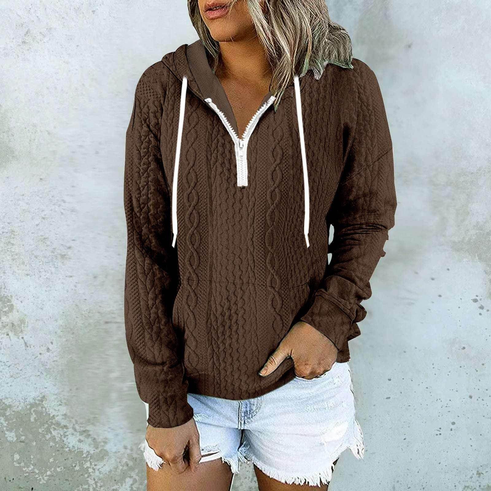 Women's Twist Texture Hoodie – Shop Now! - ZA-Zola