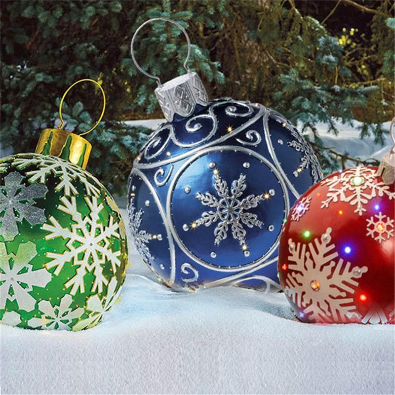 Inflatable Christmas Ornament Ball 60CM Outdoor PVC - ZA-Zola