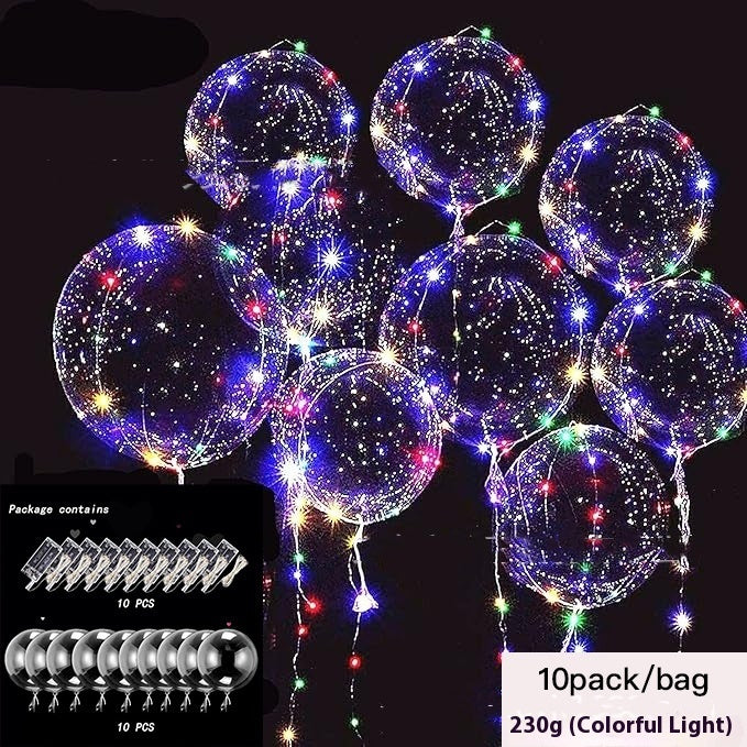 Helium Floating Air Led Glowing Balloon Party Decoration Balloon