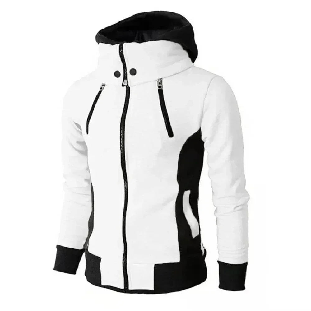 Men's Zip-Up Hooded Jacket – Sports Cardigan Sweatshirt - ZA-Zola