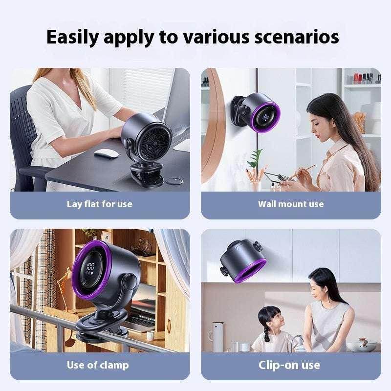 USB Clip Fan with Digital Display & Wall Mount - ZA-Zola